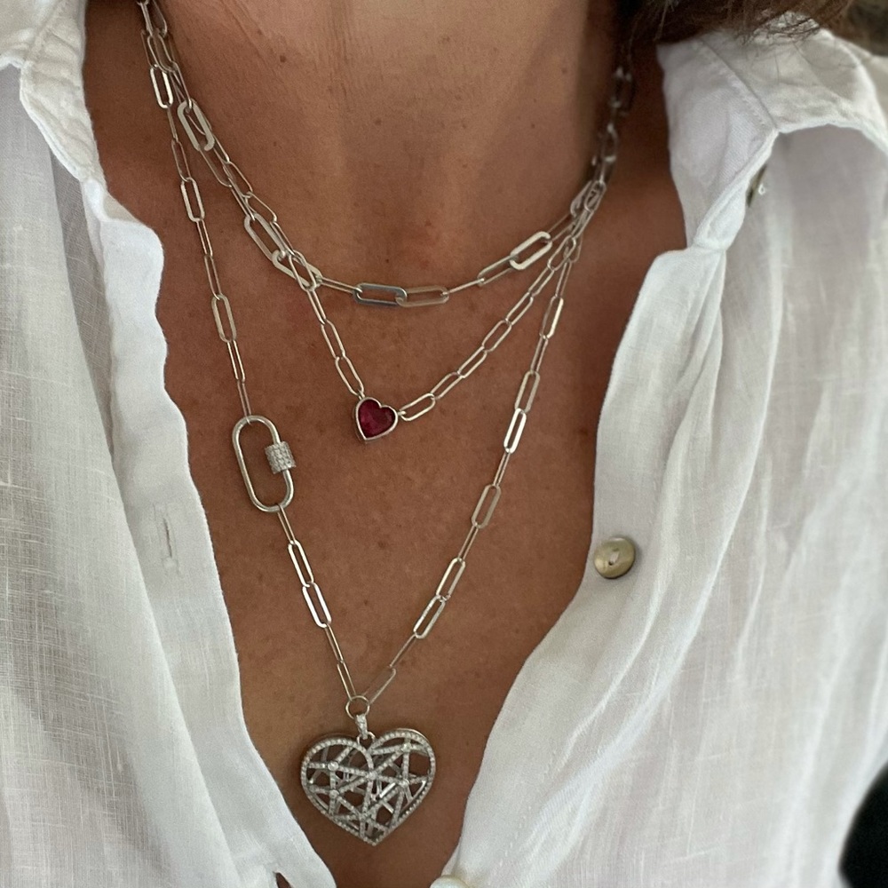 Big unique heart ❤️ necklace